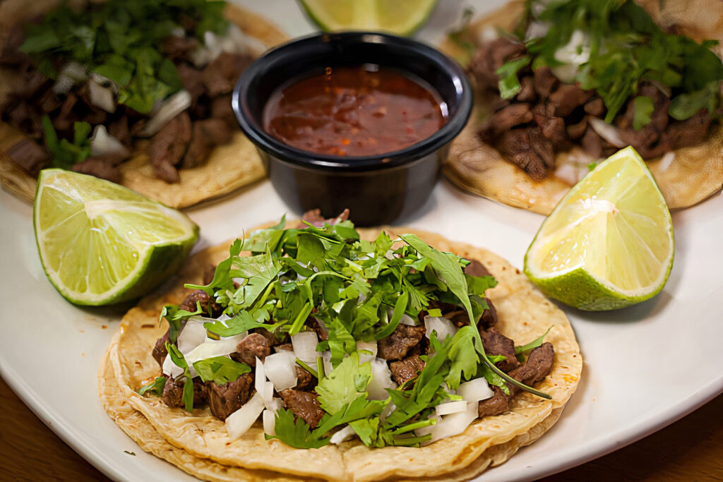 traditional restaurant mexican tacos